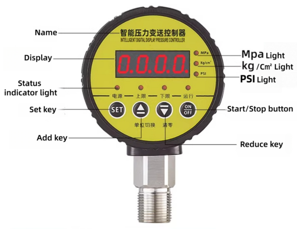 Pressure Gauge head Digital pressure gauge head